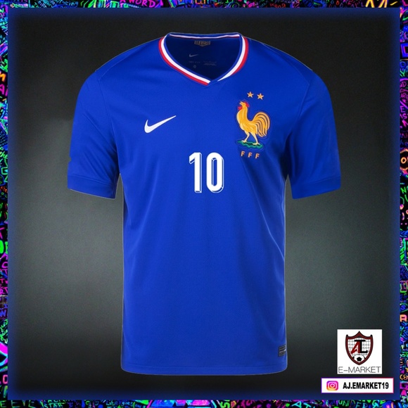 NWT Kylian Mbappe France Home Jersey 2024 (Player Version) - Picture 2 of 5